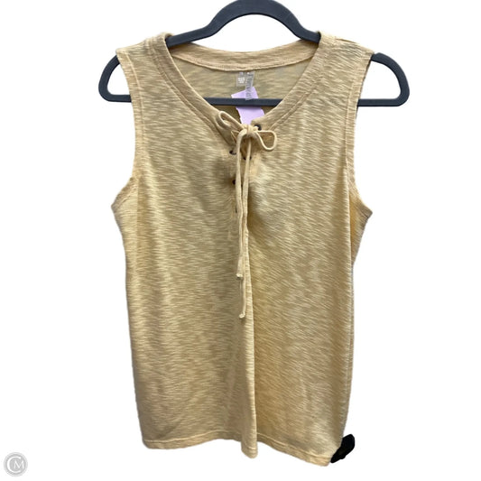 Top Sleeveless By Clothes Mentor In Yellow, Size: Mp
