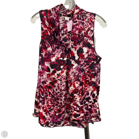 Top Sleeveless By Liz Claiborne In Purple & Red, Size: M