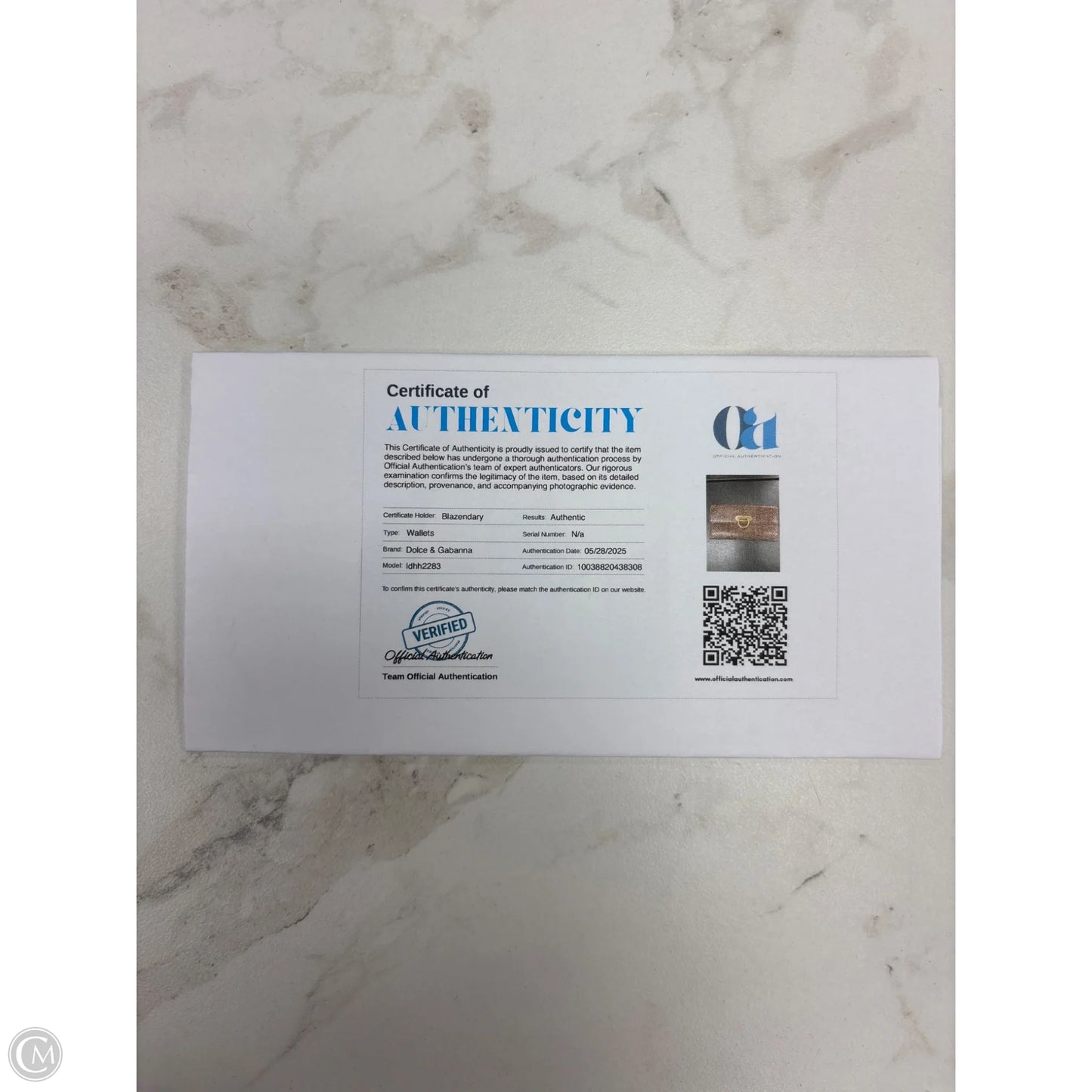 Wallet Luxury Designer By Dolce And Gabbana, Size: Large