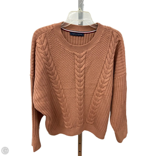 Sweater By Tommy Hilfiger In Tan, Size: L