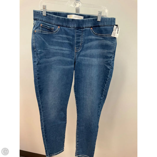 Jeans Skinny By Levis Signature In Blue Denim, Size: 14