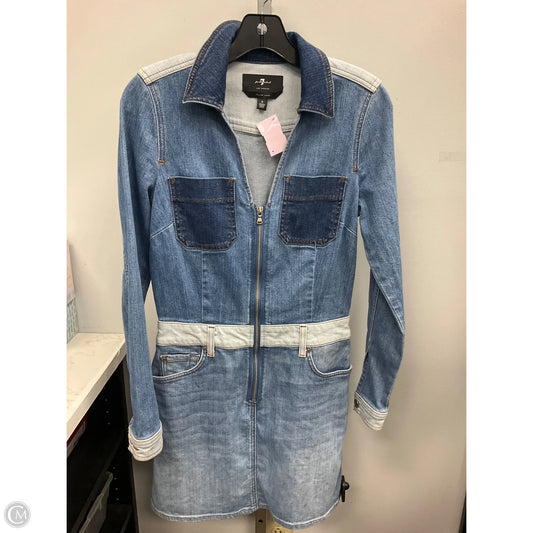 Dress Casual Short By 7 For All Mankind In Blue Denim, Size: S