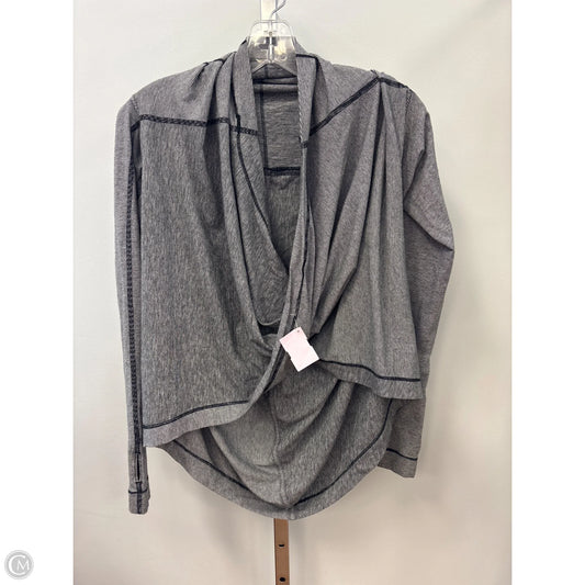 Athletic Top Long Sleeve Crewneck By Lululemon In Striped Pattern, Size: S