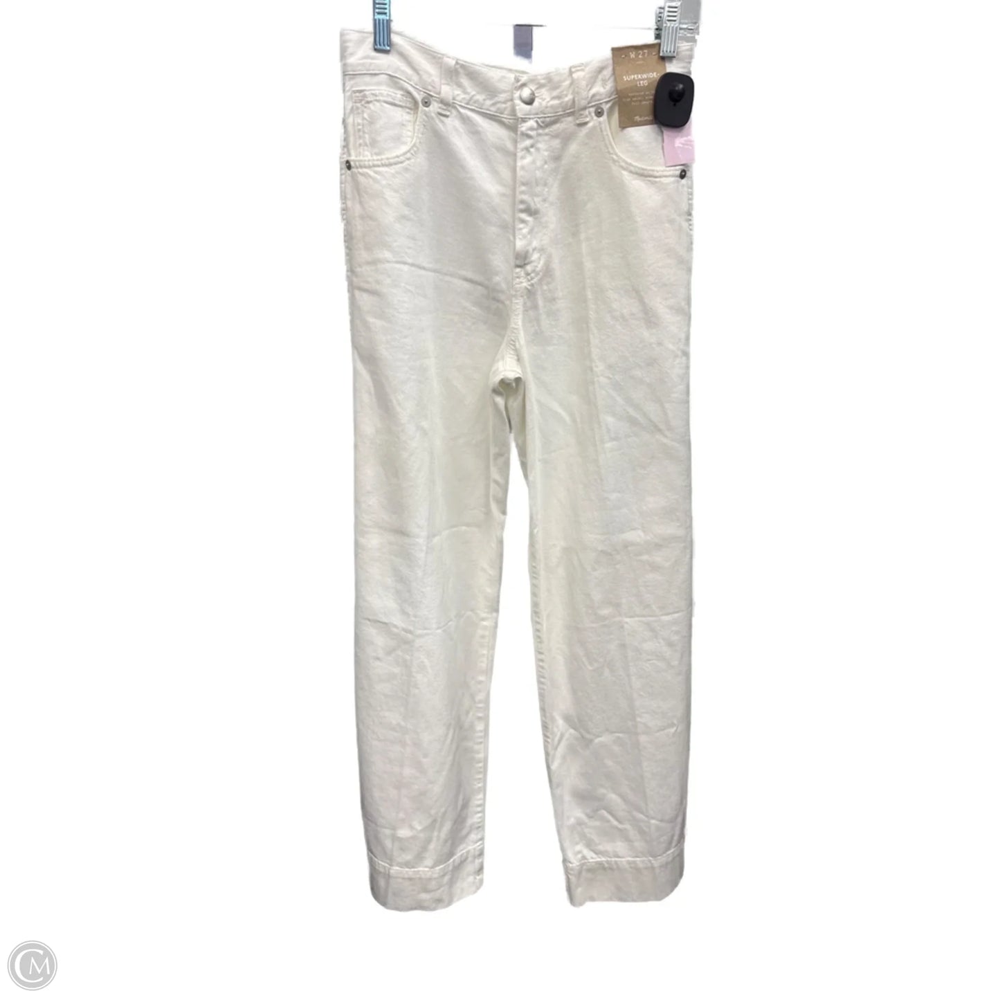 Jeans Wide Leg By Madewell In Cream, Size: 4