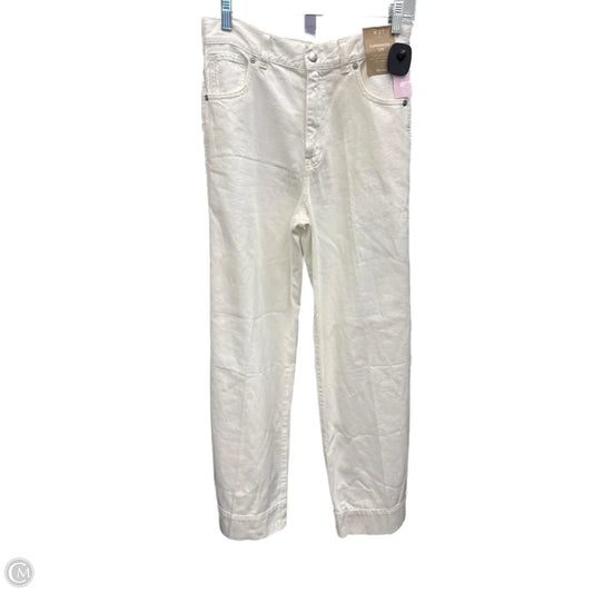 Jeans Wide Leg By Madewell In Cream, Size: 4