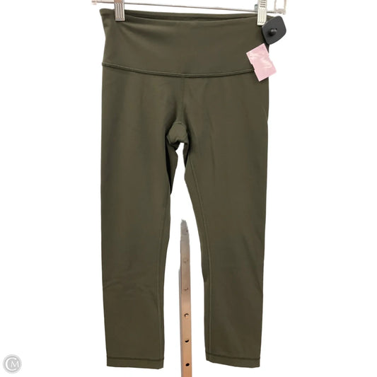 Athletic Leggings Capris By Lululemon In Green, Size: 4