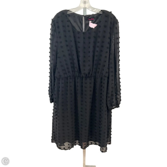 Dress Party Short By Clothes Mentor In Black, Size: 22