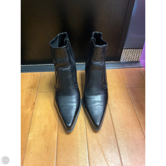 Boots Ankle Heels By Franco Sarto In Black, Size: 6.5