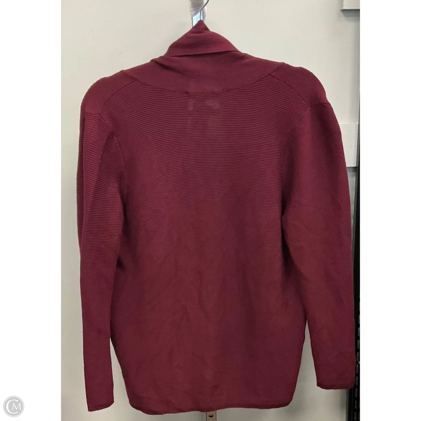 Cardigan By Clothes Mentor In Maroon, Size: 1x