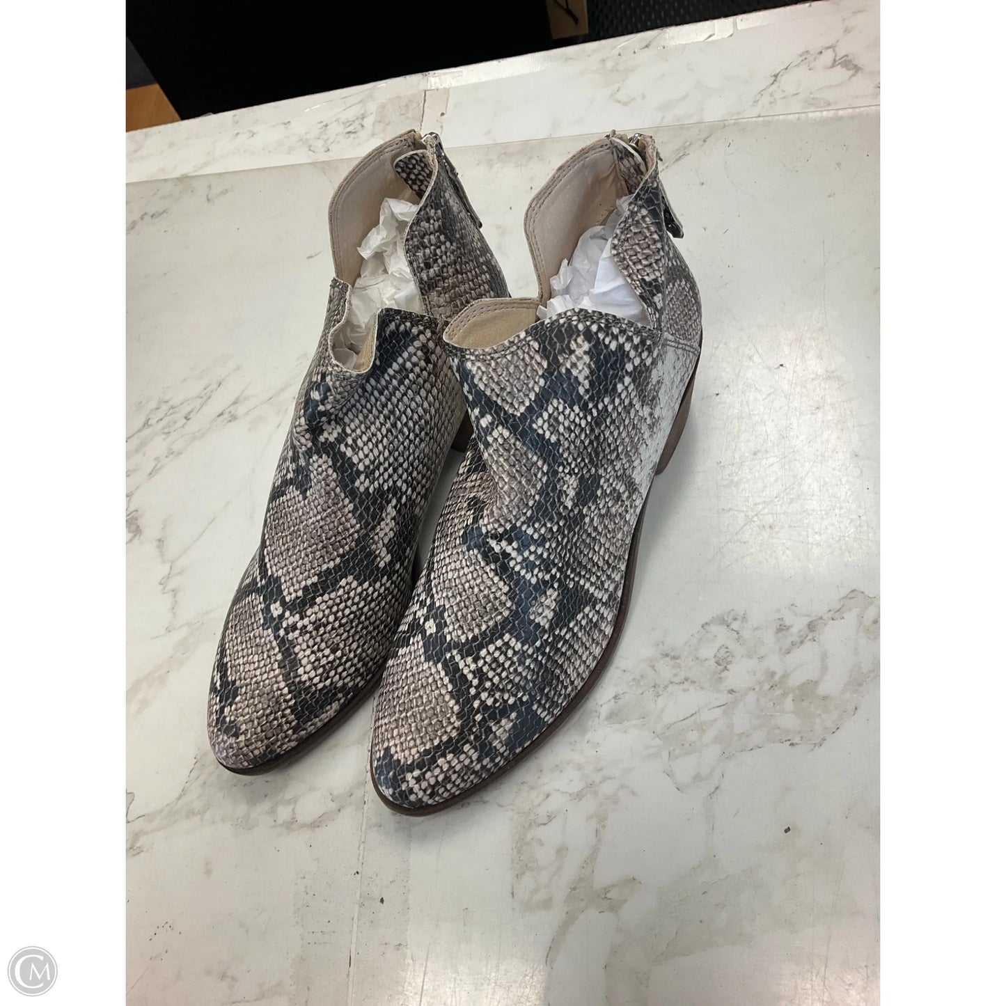 Boots Ankle Flats By Dolce Vita In Snakeskin Print, Size: 8.5