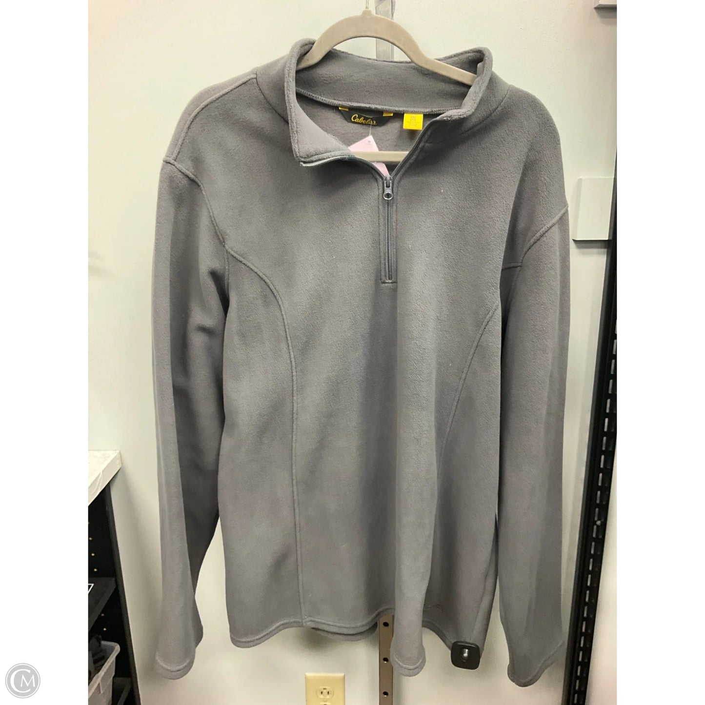 Jacket Fleece By Cabelas In Grey, Size: 2x