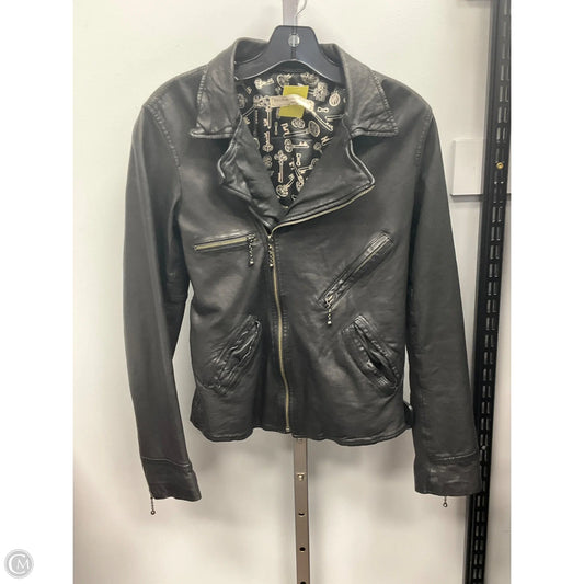 Jacket Leather By Cmb In Black, Size: M
