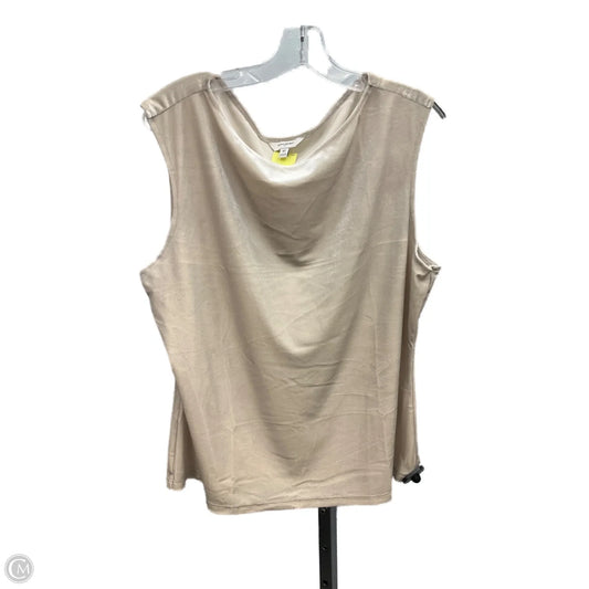 Top Sleeveless By Banana Republic In Cream, Size: Xl