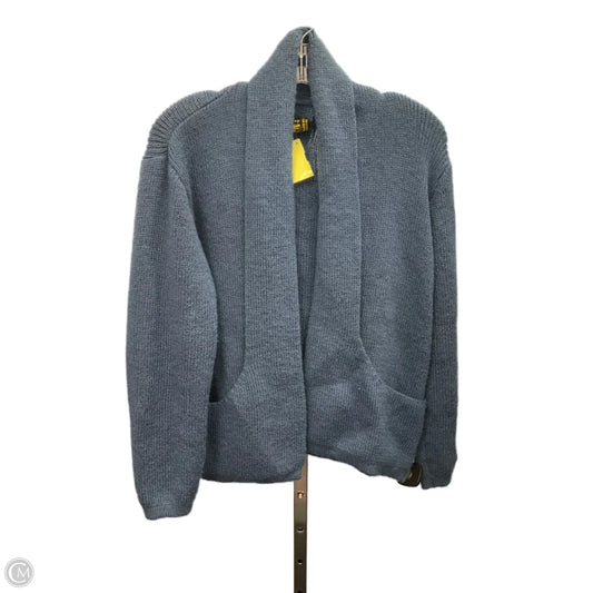 Sweater Cardigan By American South Side In Blue, Size: L