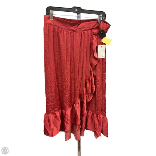 Skirt Midi By Elle In Red, Size: L