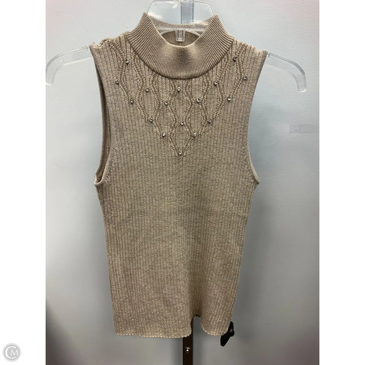 Top Sleeveless By Carmen By Carmen Marc Valvo In Gold, Size: M