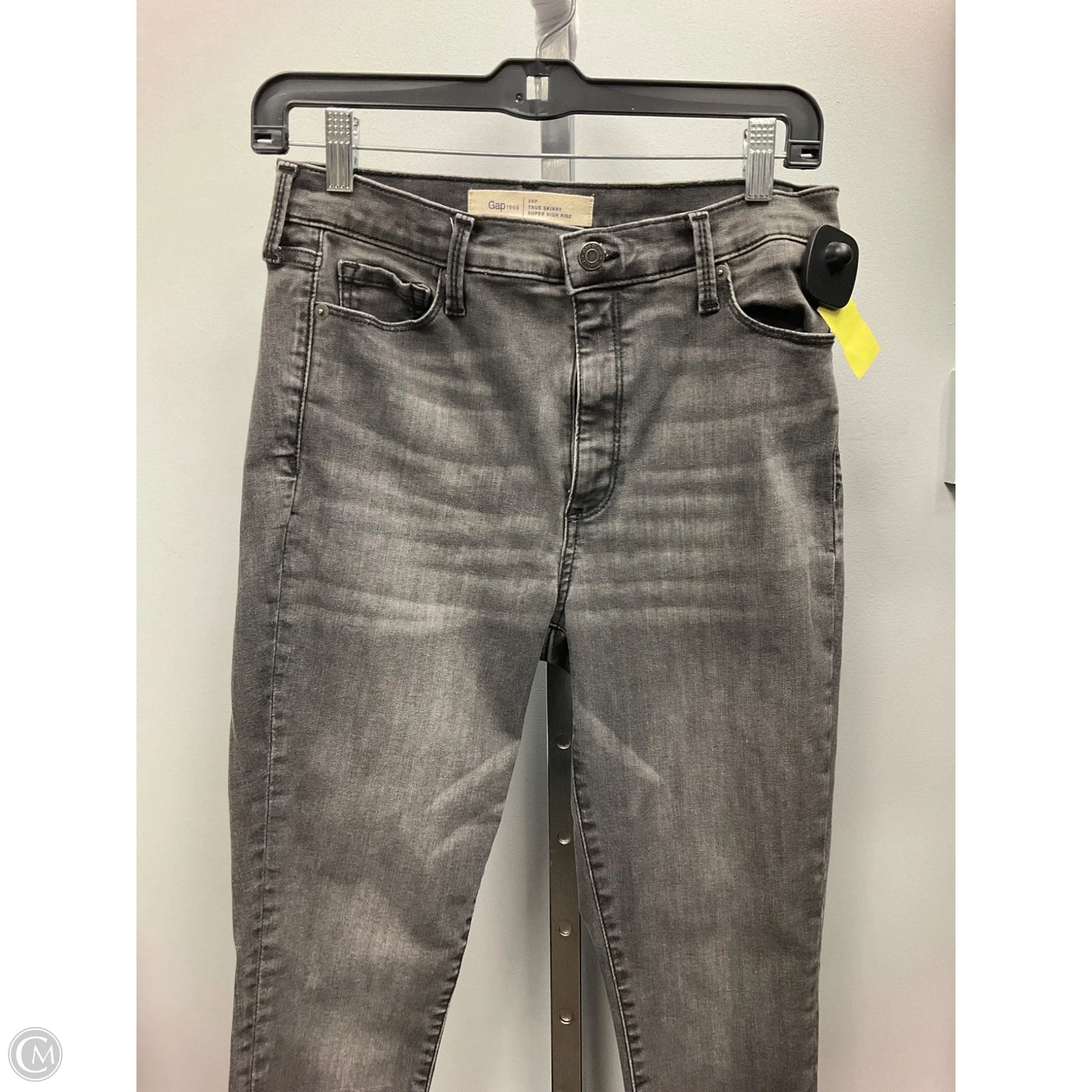 Jeans Skinny By Gap In Grey Denim, Size: 10