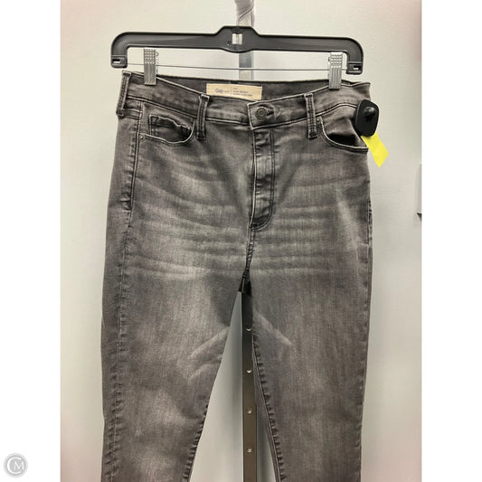 Jeans Skinny By Gap In Grey Denim, Size: 10