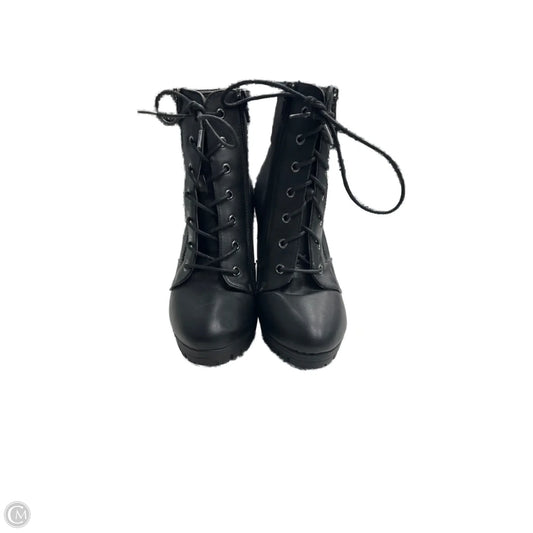 Boots Ankle Heels By Charlotte Russe In Black, Size: 6