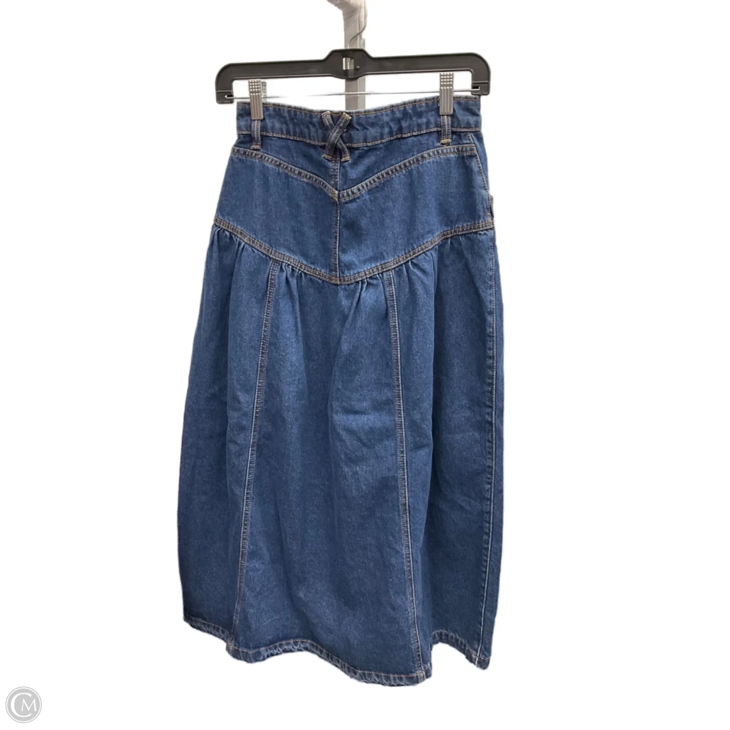 Skirt Maxi By Kimichi Blue In Blue Denim, Size: S