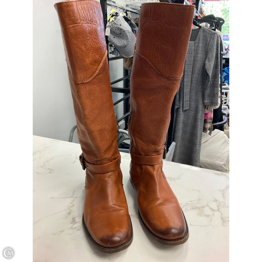 Boots Designer By Frye In Brown, Size: 8