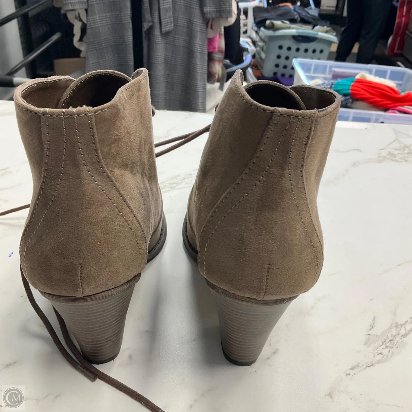 Shoes Heels Block By Mia In Brown, Size: 8