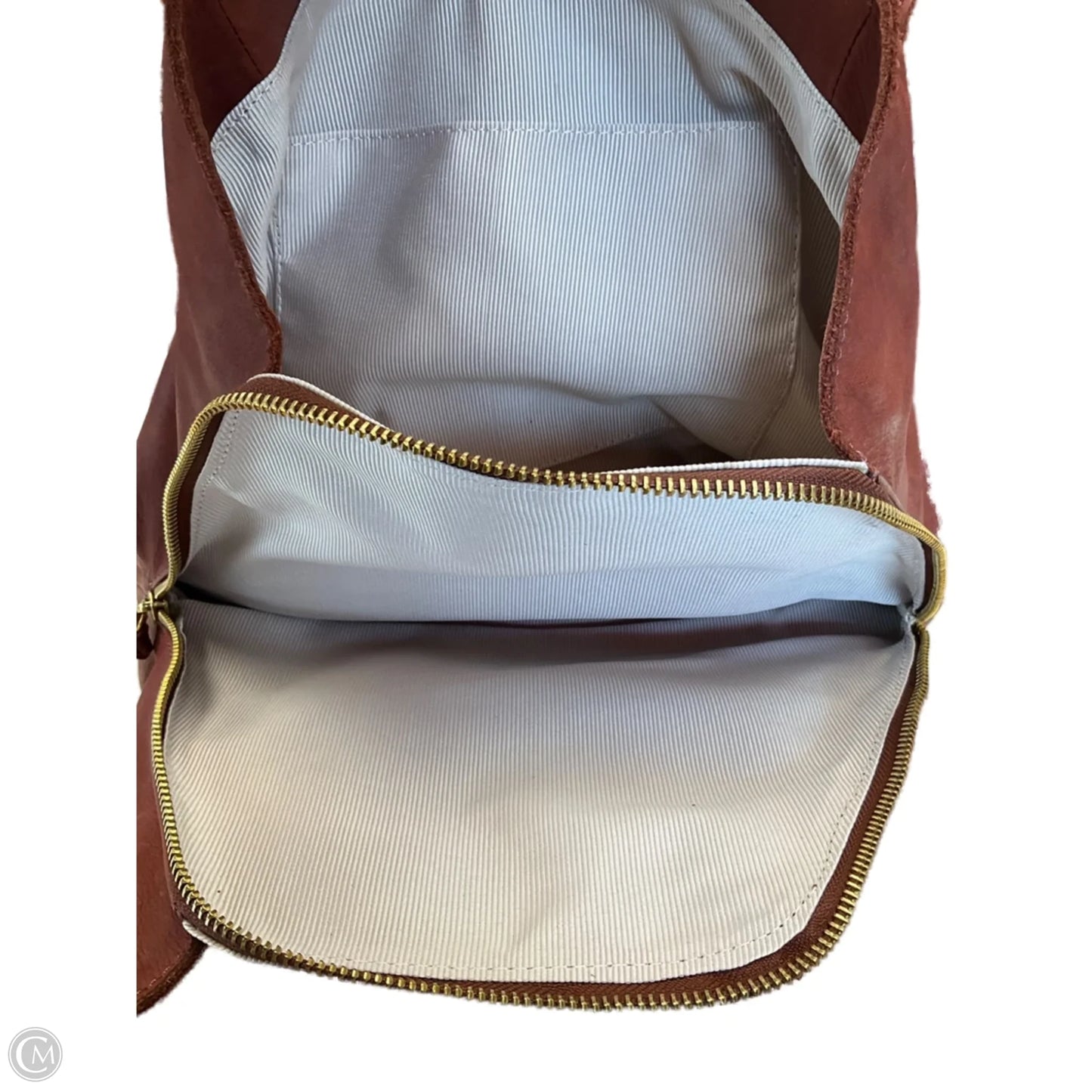 Handbag Leather By Margot, Size: Medium