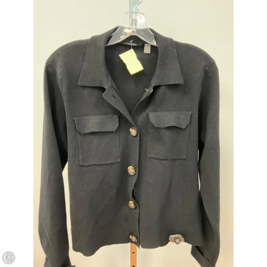 Sweater Cardigan By T Tahari In Black, Size: L