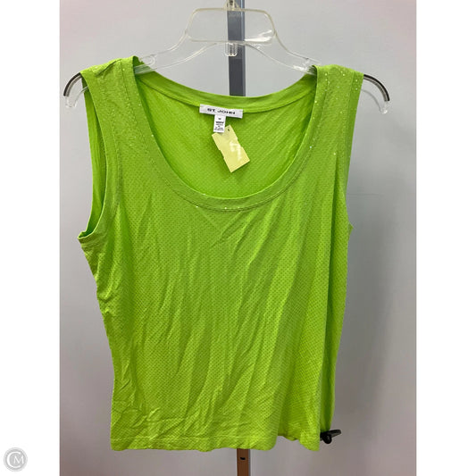 Tank Top By St. John In Green, Size: M