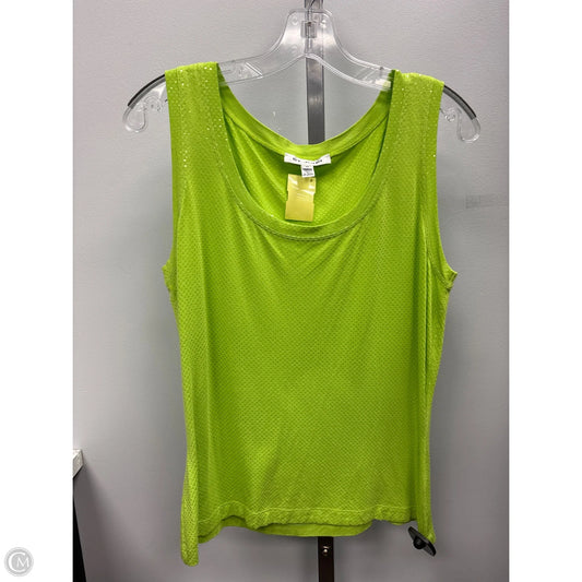 Tank Top By St. John In Green, Size: M