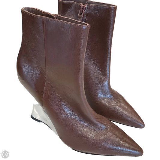 Boots Designer By Tory Burch In Brown, Size: 7.5