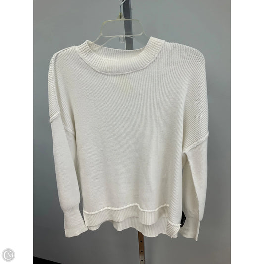 Sweater By Clothes Mentor In Cream, Size: L