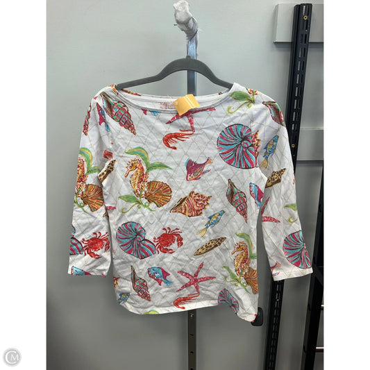 Top Long Sleeve By Talbots In Multi-colored, Size: S