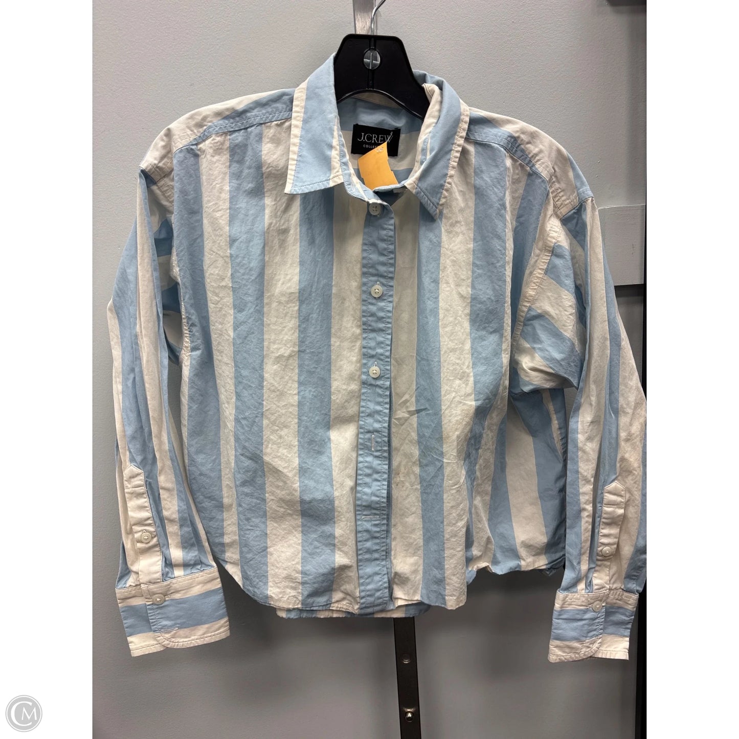 Top Long Sleeve By J. Crew In Blue, Size: 4