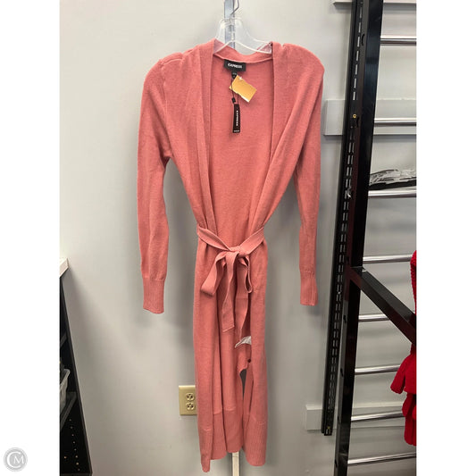 Sweater Cardigan By Express In Pink, Size: Xs