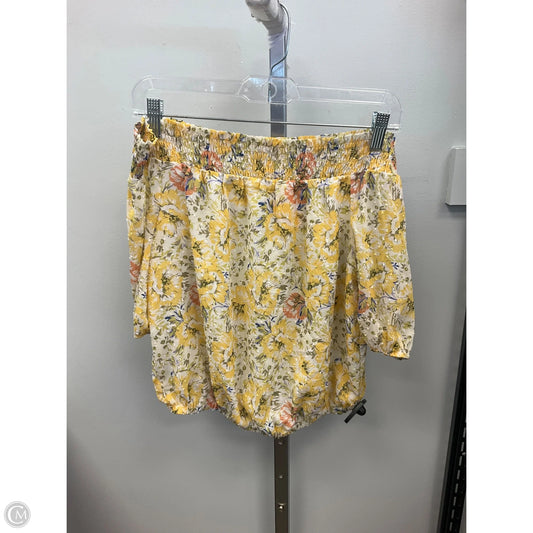 Top Short Sleeve By Joie In Yellow, Size: Sp