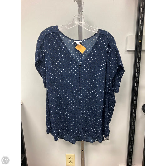 Top Sleeveless By Liz Claiborne In Polkadot Pattern, Size: 1x