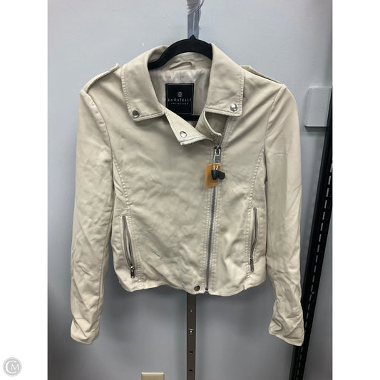 Jacket Leather By Bagatelle In Cream, Size: S