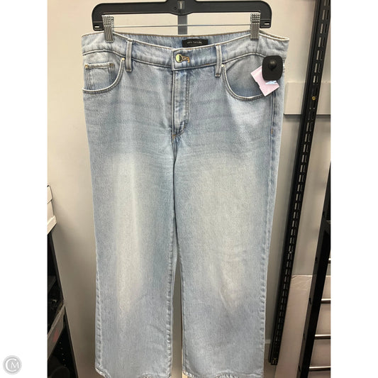 Jeans Wide Leg By Ann Taylor In Blue Denim, Size: 8