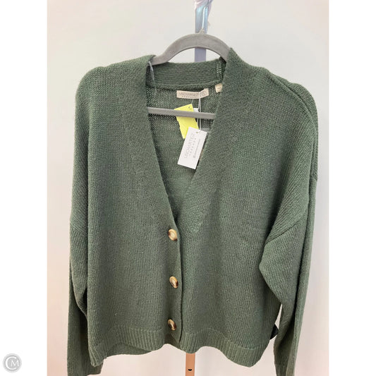 Sweater Cardigan By Clothes Mentor In Green, Size: L