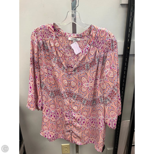 Top Long Sleeve By Rose And Olive In Multi-colored, Size: 1x