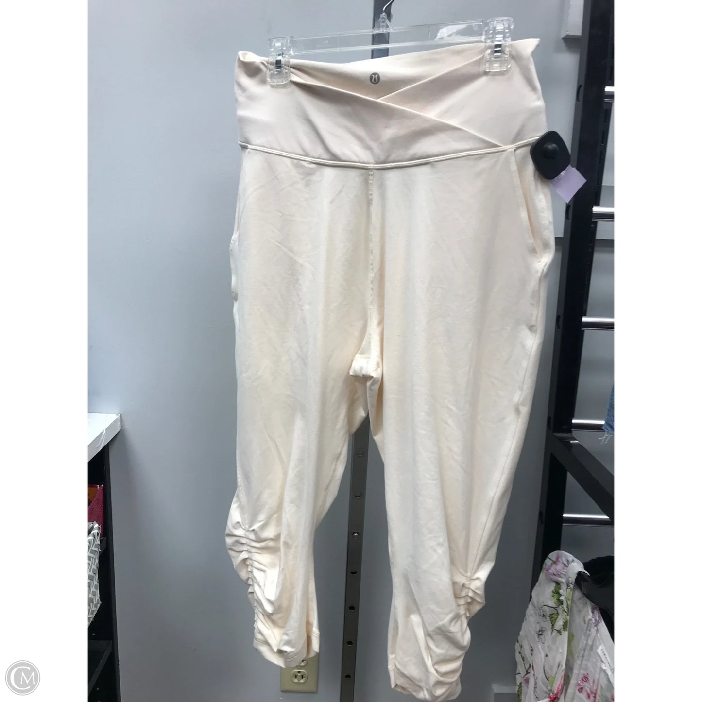 Athletic Leggings By Lululemon In Cream, Size: 12