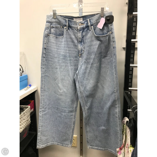 Jeans Wide Leg By Loft In Blue Denim, Size: 8
