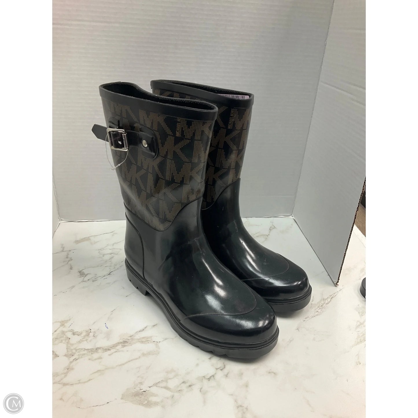 Boots Designer By Michael Kors In Black, Size: 9