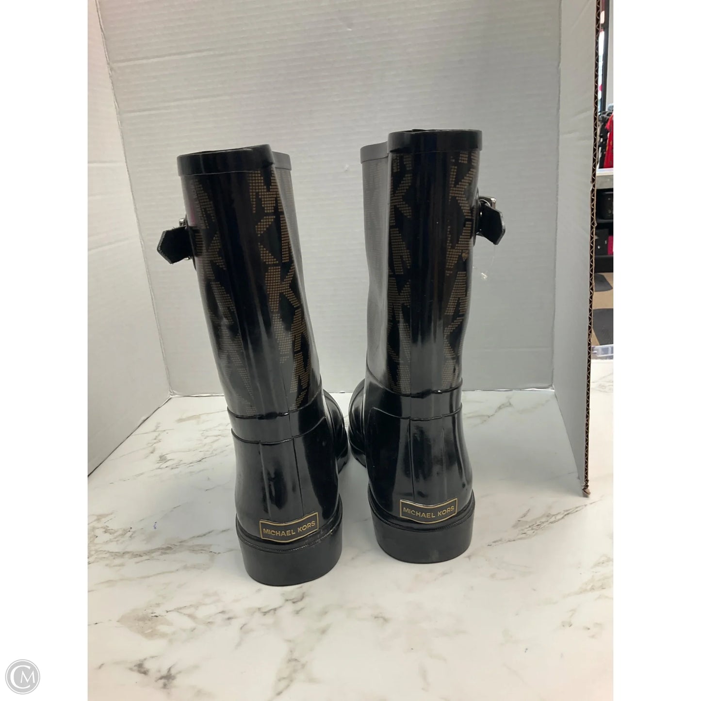 Boots Designer By Michael Kors In Black, Size: 9