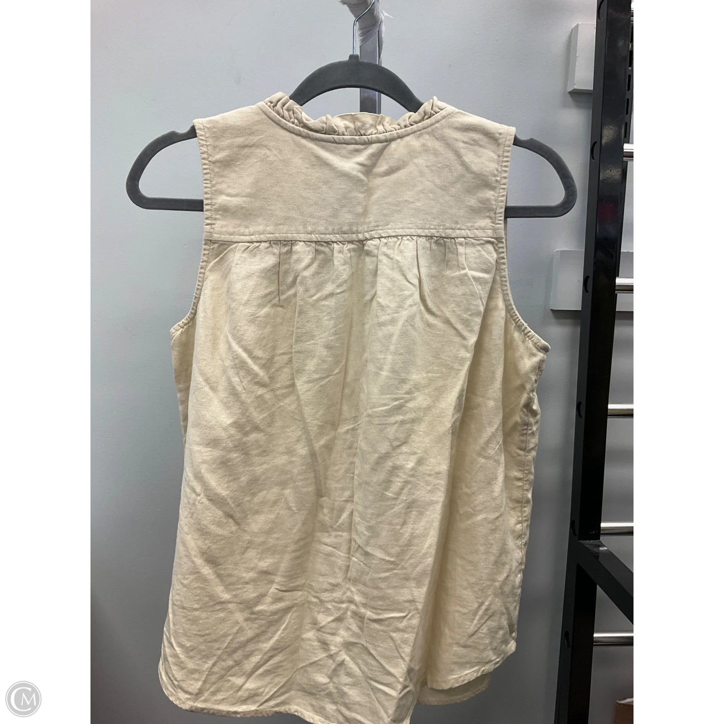 Top Sleeveless By Sonoma In Cream, Size: S