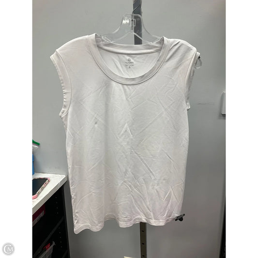 Top Sleeveless By Talbots In White, Size: S