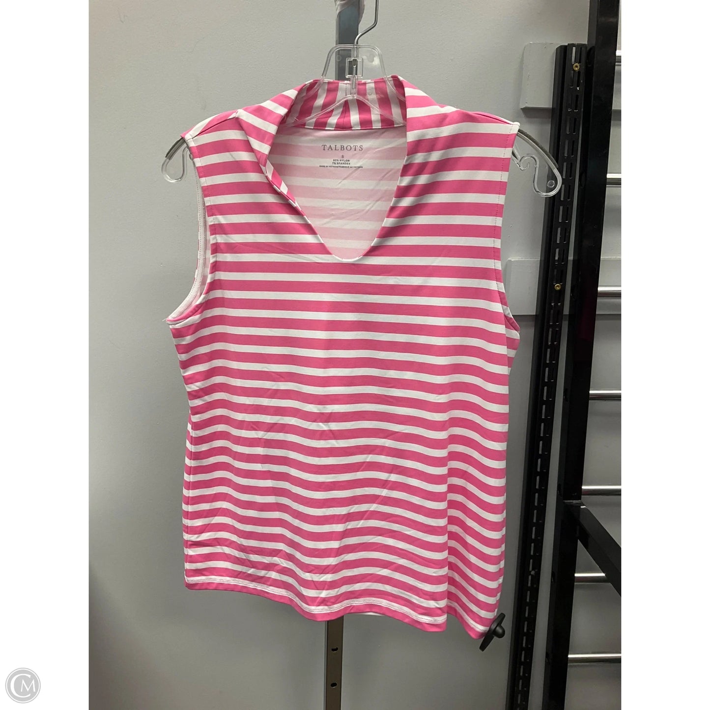 Top Sleeveless By Talbots In Striped Pattern, Size: S