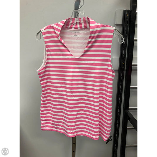 Top Sleeveless By Talbots In Striped Pattern, Size: S