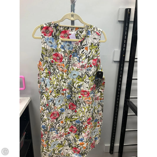 Dress Casual Short By J. Jill In Floral Print, Size: L